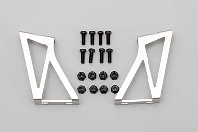 (image for) Yokomo Aluminum Wing Stay (Silver) for Drift Car