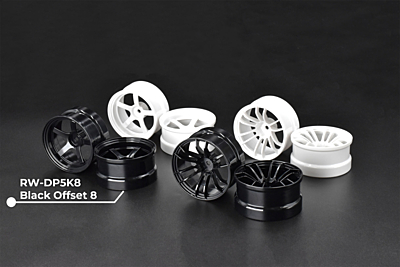 (image for) Reve D Competition Drift Wheel "DP5" Black (Offset 8mm, 2pcs)
