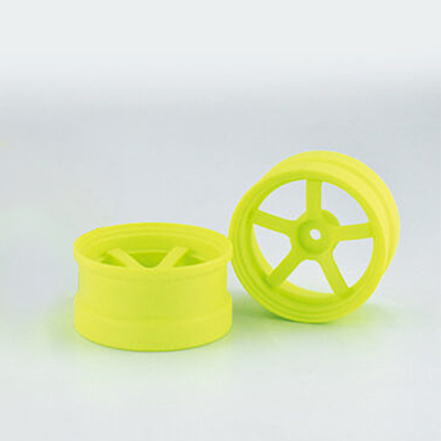 (image for) Reve D Competition Drift Wheel "DP5" Fluorescent Yellow (Offset 6mm, 2pcs)